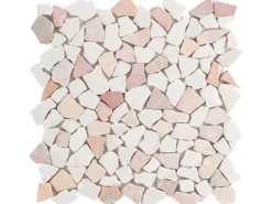 Mosaikmatte Mini Poly Marmor Rosso 28 cm x 28 cm* Mosaik
