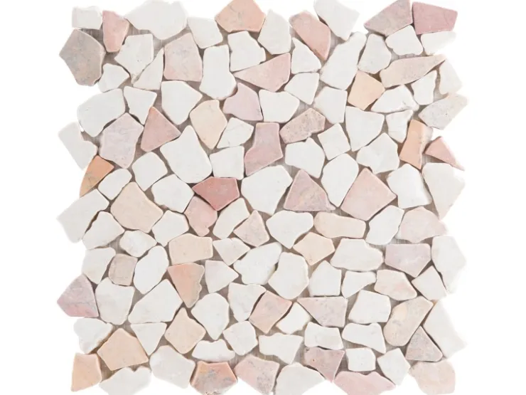 Mosaikmatte Mini Poly Marmor Rosso 28 cm x 28 cm* Mosaik