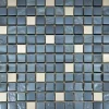 Mosaikmatte Spiegel Lava Schwarz mit Chrom, 29,7 cm x 29,7 cm* Mosaik|Bordüren