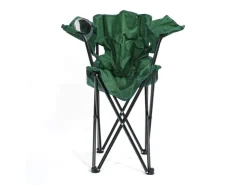 24Move Campingstuhl Faltstuhl Grün Mit Getraenkehalter Tragetasche Outdoor Faltbar Max 100Kg Anglerstuhl Polyester* Stühle