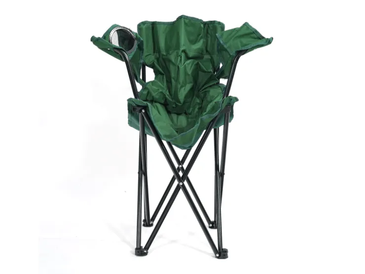 24Move Campingstuhl Faltstuhl Grün Mit Getraenkehalter Tragetasche Outdoor Faltbar Max 100Kg Anglerstuhl Polyester* Stühle