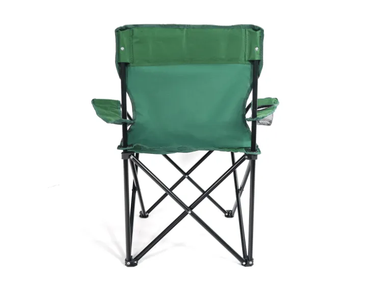 24Move Campingstuhl Faltstuhl Grün Mit Getraenkehalter Tragetasche Outdoor Faltbar Max 100Kg Anglerstuhl Polyester* Stühle