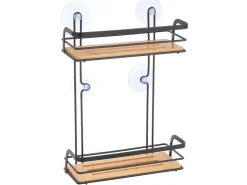 MSV Regal Hiko 25,5 cm x 12 cm x 37 cm Schwarz-Braun* Holzregale