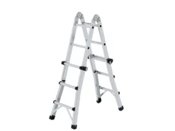 MUNK Gelenk-Teleskopleiter 4x3 Sprossen* Klapptritte