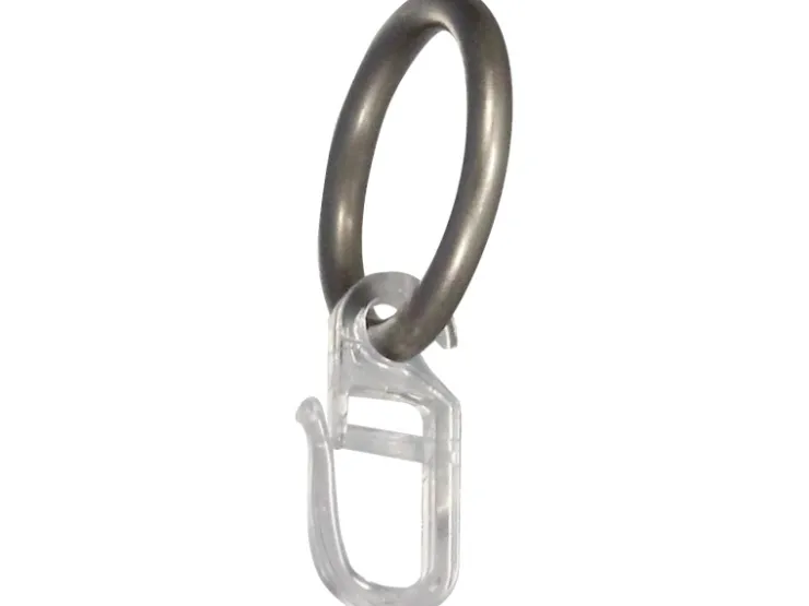 mydeco Gardinen-Ringe Edelstahl-Optik Ø 3,3 cm für Ø 1,6 cm Gardinenstangen* Vorhänge|Seilspanngarnituren