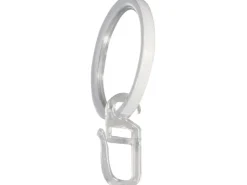 mydeco Gardinen-Ringe Weiß Ø 4 cm für Ø 2 cm Gardinenstangen inkl. Gardinenhaken