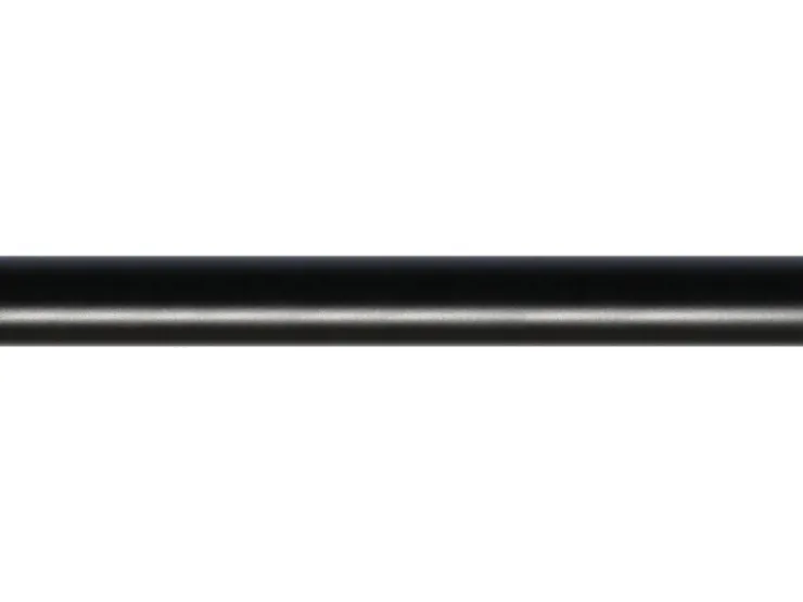 mydeco Gardinenstange für Ringe Schwarz Ø 2 cm x 200 cm