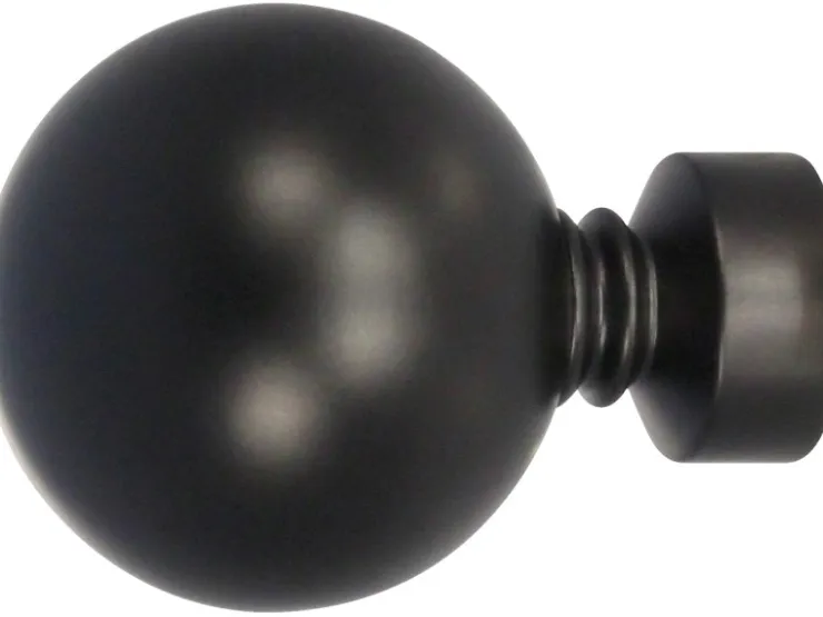mydeco Gardinenstange-Endstück Home Schwarz Ø 2 cm* Gardinenstangen