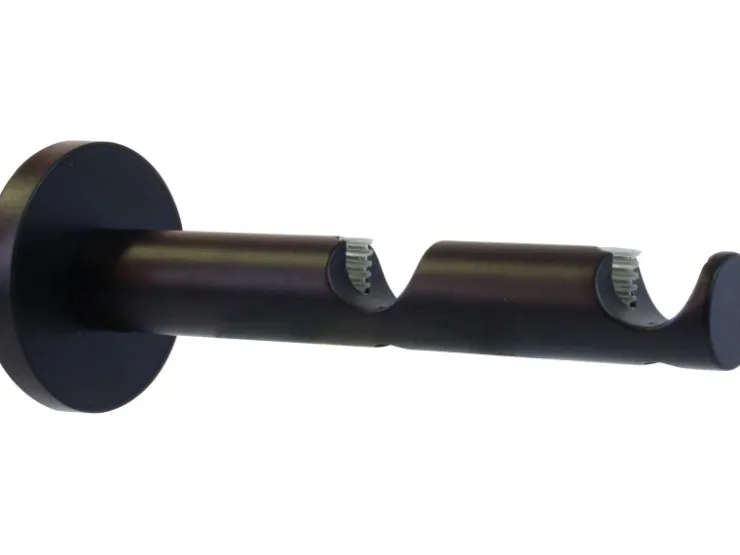 mydeco Gardinenstange-Halterung 2-läufig Function Schwarz Ø 2 cm* Gardinenstangen