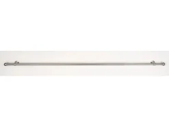 mydeco Gardinenstange-Komplettset 2in1 ausziehbar Edelstahl-Optik 160-280cm