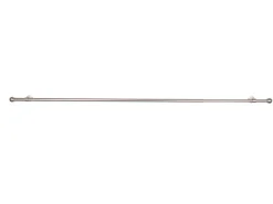 mydeco Gardinenstange-Komplettset 2in1 ausziehbar Edelstahl-Optik 160-280cm