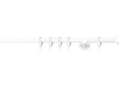 mydeco Maß-Gardinenstange mit Endstück Ball Weiß Ø 2 cm x 220 cm* Gardinenstangen