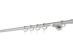 mydeco Maß-Gardinenstange mit Endstück Cap Edelstahl Ø 2 cm x 240 cm* Gardinenschienen|Seilspanngarnituren