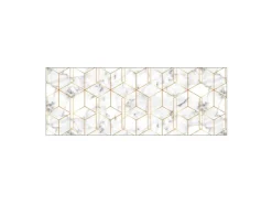 MySpotti Küchenrückwand Profix Cucina Nicole 160 x 60 cm Weiß-Gold