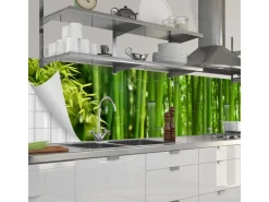 Myspotti Küchenrückwandfolie Bambus Selbstklebend 280 cm x 60 cm* Klebefolien