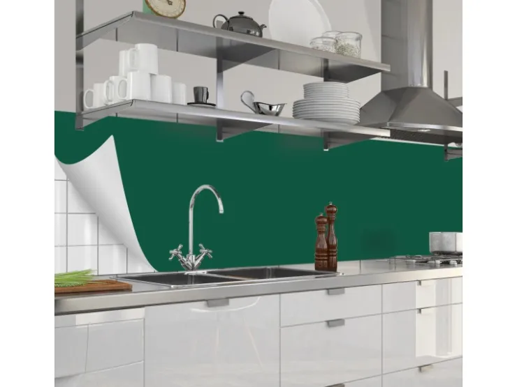 Myspotti Küchenrückwandfolie Patinagrün Selbstklebend 280 cm x 60 cm* Klebefolien