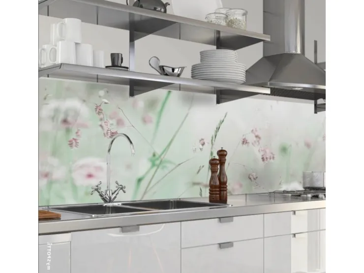 Myspotti Küchenrückwandfolie Wildblumen Selbstklebend 280 cm x 60 cm