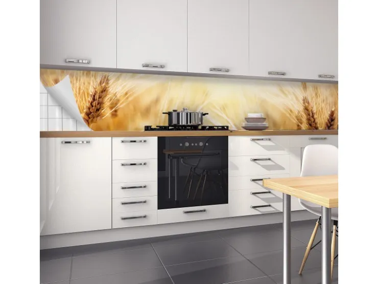 Myspotti Küchenrückwandfolie Korn Selbstklebend 450 cm x 60 cm* Klebefolien