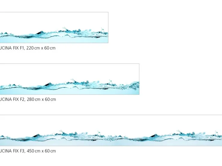 Myspotti Küchenrückwandfolie Wasser Selbstklebend 280 cm x 60 cm