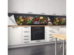 Myspotti Küchenrückwandfolie Fresh Spice Selbstklebend 450 cm x 60 cm* Klebefolien