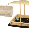 needs&wants Holz Sandkasten mit Dach Sunplaya4