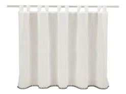 Sehlbach Neusser Collection Schlaufenpanneau Fernanda 75 cm x 140 cm Weiß-Anthrazit* Gardinen
