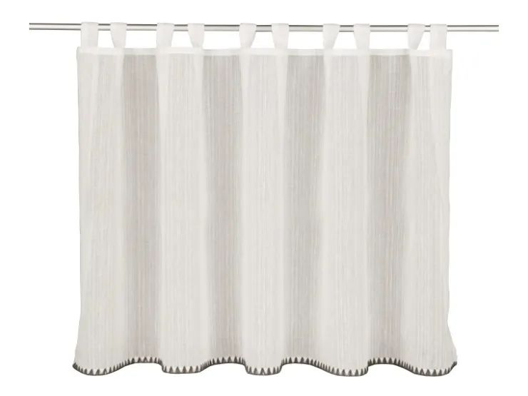 Sehlbach Neusser Collection Schlaufenpanneau Fernanda 75 cm x 140 cm Weiß-Anthrazit* Gardinen