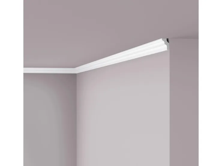 NOEL & MARQUET NMC E NOMASTYL Eckleiste Zierleiste Stuckleiste 2 m 200 cm x 1,7 cm x 2,5 cm Weiß* Zierprofile