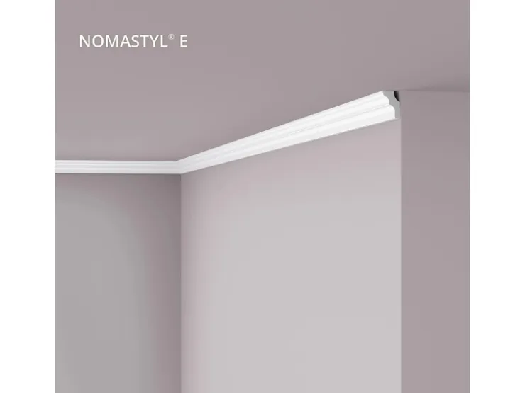 NOEL & MARQUET NMC E NOMASTYL Eckleiste Zierleiste Stuckleiste 2 m 200 cm x 1,7 cm x 2,5 cm Weiß* Zierprofile