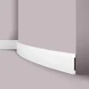 NOEL & MARQUET NMC FD2 Flex WALLSTYL Flexible Sockelleiste Zierleiste Stuckleiste 2 m 200 cm x 1,5 cm x 11 cm Weiß* Zierprofile