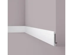 NOEL & MARQUET NMC FD15 WALLSTYL Sockelleiste Zierleiste Stuckleiste 2 m 200 cm x 1,8 cm x 15 cm Weiß* Zierprofile