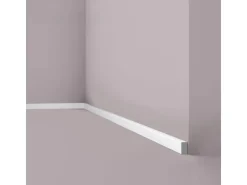 NOEL & MARQUET NMC FL15 WALLSTYL Sockelleiste Fußleiste Zierleiste Stuckleiste 2 m 200 cm x 1 cm x 1,8 cm Weiß* Zierprofile