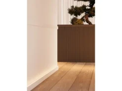 NOEL & MARQUET NMC FL15 WALLSTYL Sockelleiste Fußleiste Zierleiste Stuckleiste 2 m 200 cm x 1 cm x 1,8 cm Weiß* Zierprofile