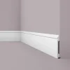 NOEL & MARQUET NMC FL17 WALLSTYL Sockelleiste Zierleiste Stuckleiste 2 m 200 cm x 1,8 cm x 17 cm Weiß
