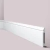 NOEL & MARQUET NMC FL14 WALLSTYL Sockelleiste Fußleiste Zierleiste Stuckleiste 2 m 200 cm x 1,5 cm x 14 cm Weiß* Zierprofile