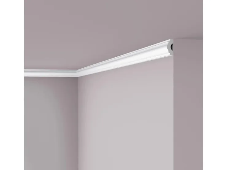 NOEL & MARQUET NMC I NOMASTYL Eckleiste Zierleiste Stuckleiste 2 m 200 cm x 1,6 cm x 3,8 cm Weiß