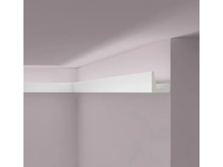 NOEL & MARQUET NMC IL5 ARSTYL Eckleiste Zierleiste Stuckleiste für Indirekte Beleuchtung 2 m 200 cm x 5 cm x 5 cm Weiß* Zierprofile