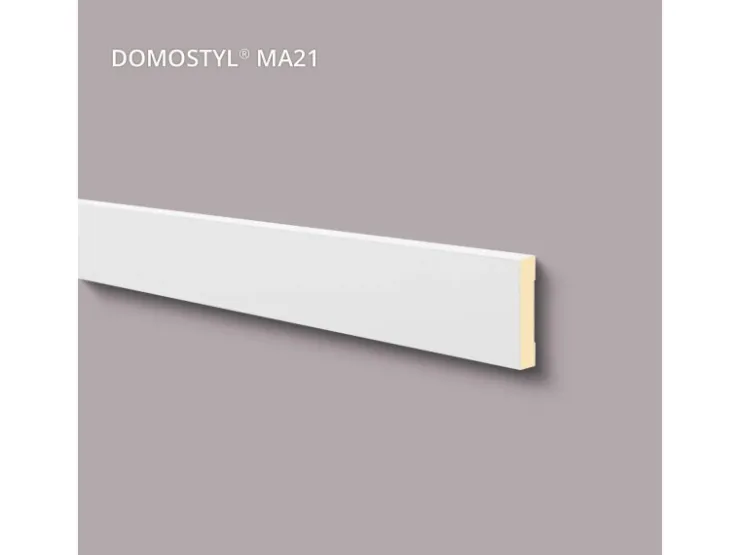 NOEL & MARQUET NMC MA21 DOMOSTYL Fenstersohlbank Fensterumrandung Fassadenprofil 2 m 200 cm x 2,5 cm x 12 cm Weiß* Außen-Fassadenfarben