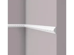 NOEL & MARQUET NMC WO1 WALLSTYL Wand- und Friesleiste Zierleiste Stuckleiste 2 m 200 cm x 1,8 cm x 3,8 cm Weiß* Zierprofile
