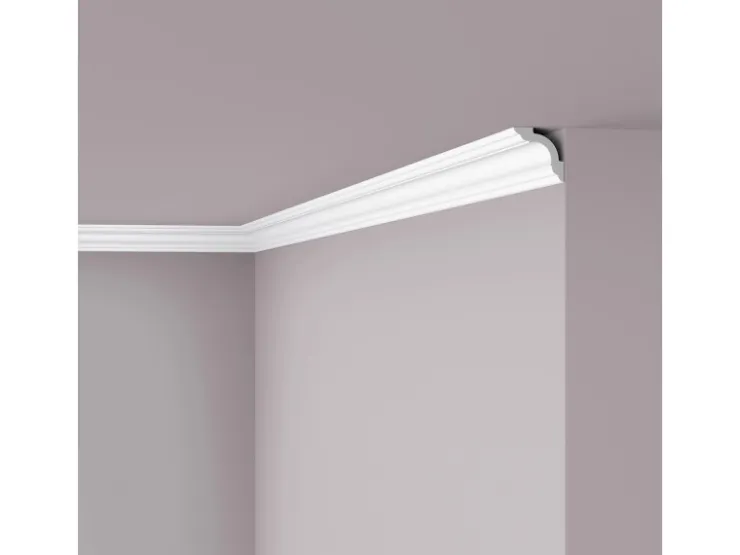 NOEL & MARQUET NMC WT5 WALLSTYL Eckleiste Zierleiste Stuckleiste 2 m 200 cm x 5,2 cm x 5,2 cm Weiß* Zierprofile