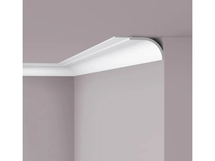 NOEL & MARQUET NMC WT22 WALLSTYL Eckleiste Zierleiste Stuckleiste 2 m 200 cm x 22,5 cm x 10 cm Weiß