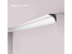 NOEL & MARQUET NMC WT15 WALLSTYL Eckleiste Deckenleiste Zierleiste Stuckleiste 2 m 200 cm x 7 cm x 7 cm Weiß* Zierprofile