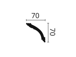 NOEL & MARQUET NMC WT15 WALLSTYL Eckleiste Deckenleiste Zierleiste Stuckleiste 2 m 200 cm x 7 cm x 7 cm Weiß* Zierprofile