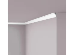 NOEL & MARQUET NMC WT8 WALLSTYL Eckleiste Zierleiste Sockelleiste 2 m 200 cm x 2 cm x 3 cm Weiß* Zierprofile