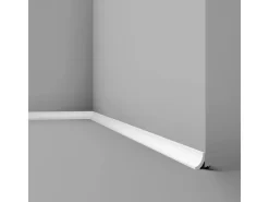 NOEL & MARQUET NMC WT8 WALLSTYL Eckleiste Zierleiste Sockelleiste 2 m 200 cm x 2 cm x 3 cm Weiß* Zierprofile