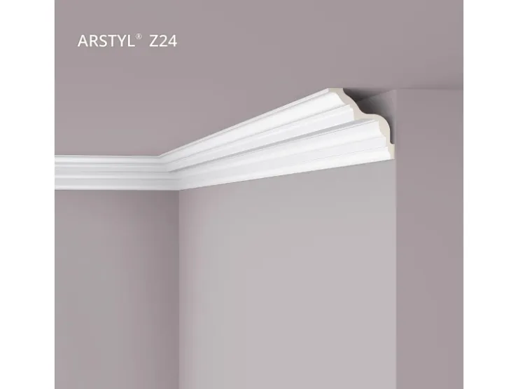 NOEL & MARQUET NMC Z24 ARSTYL Eckleiste Zierleiste Stuckleiste 2 m 200 cm x 12,8 cm x 12,8 cm Weiß* Zierprofile