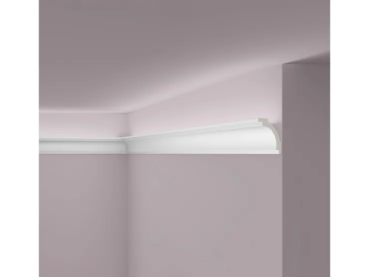 NOEL & MARQUET NMC Z16 ARSTYL Eckleiste Zierleiste Stuckleiste für Indirekte Beleuchtung 2 m 200 cm x 5 cm x 7 cm Weiß* Zierprofile
