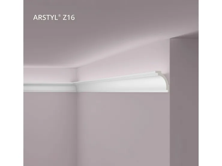 NOEL & MARQUET NMC Z16 ARSTYL Eckleiste Zierleiste Stuckleiste für Indirekte Beleuchtung 2 m 200 cm x 5 cm x 7 cm Weiß* Zierprofile
