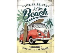 Nostalgic-Art Blechschild VW Bulli Beach 20 cm x 30 cm* Geschenkartikel