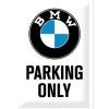 Nostalgic-Art Blechschild BMW - Parking Only White 20 cm x 30 cm